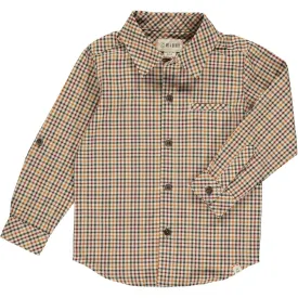 Atwood Navy/Gold Plaid Shirt - Select Size