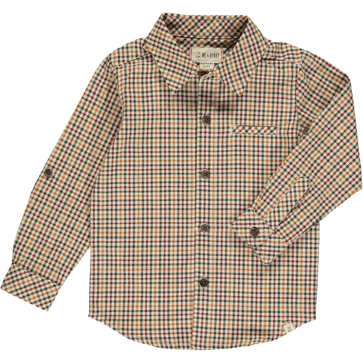 Atwood Navy/Gold Plaid Shirt - Select Size