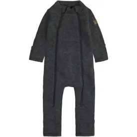 Baby Wool Suit Double Zip - Anthracite Melange