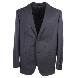 Belvest Gray Stripe Super 130s Suit