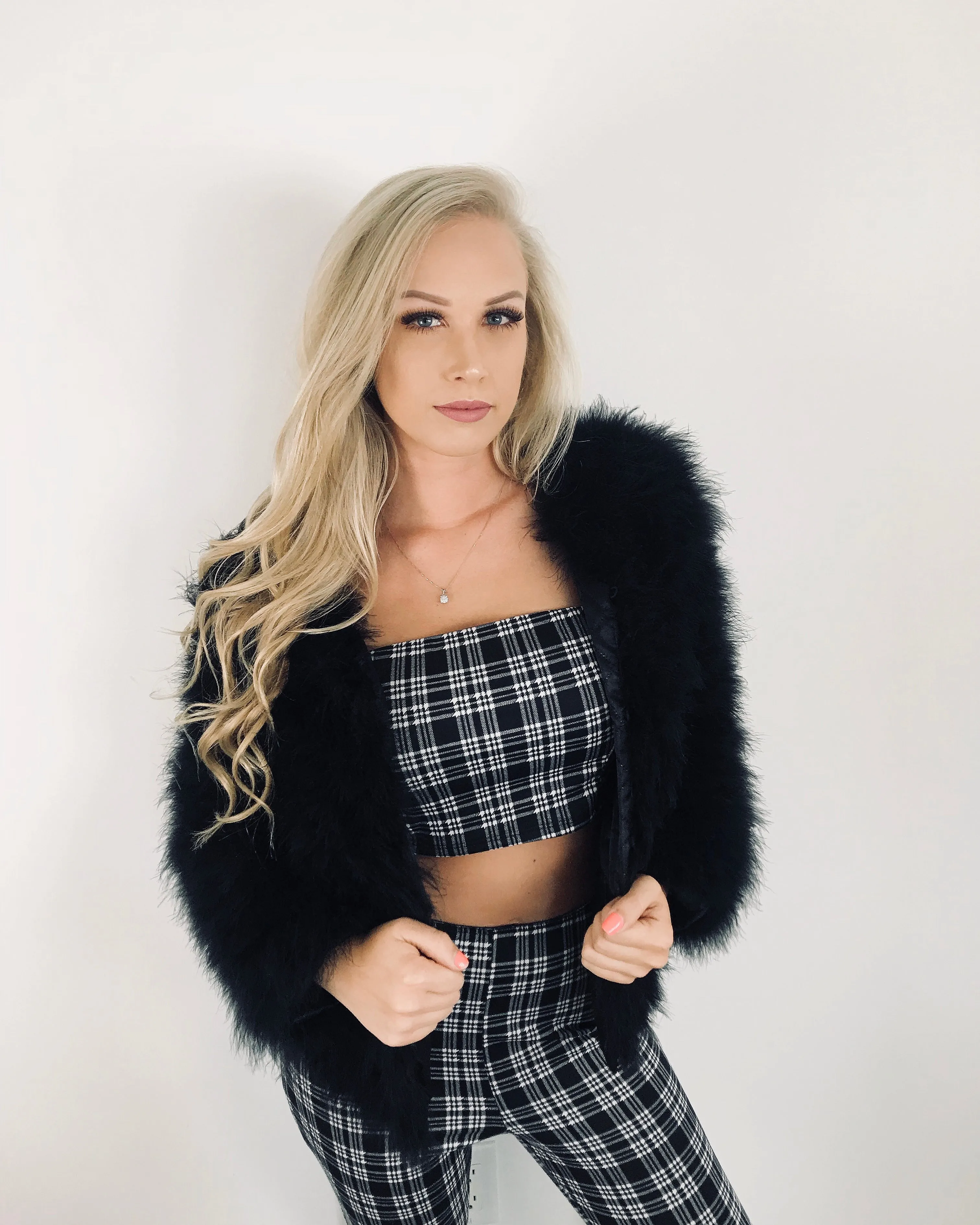 Boujee Feather Coat