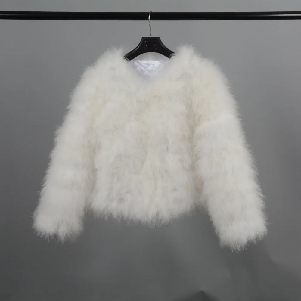 Boujee Feather Coat