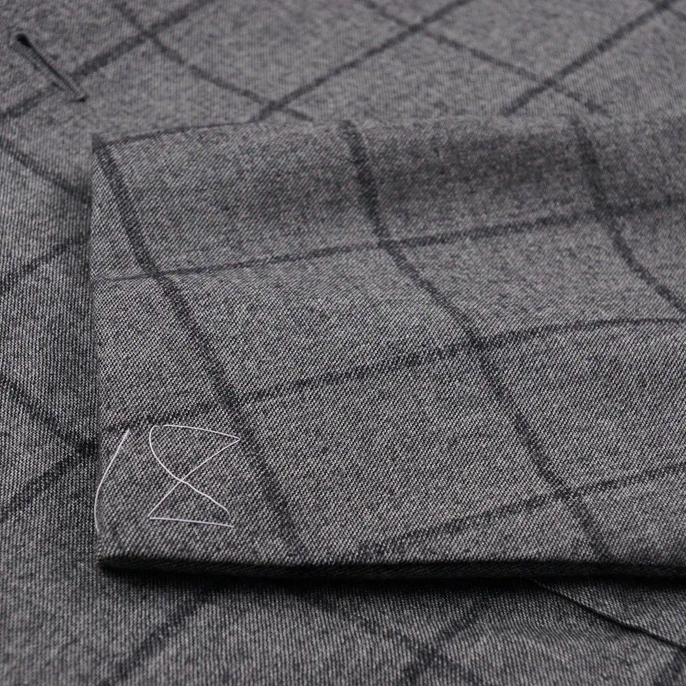 Cesare Attolini Gray Check Wool-Cashmere Suit