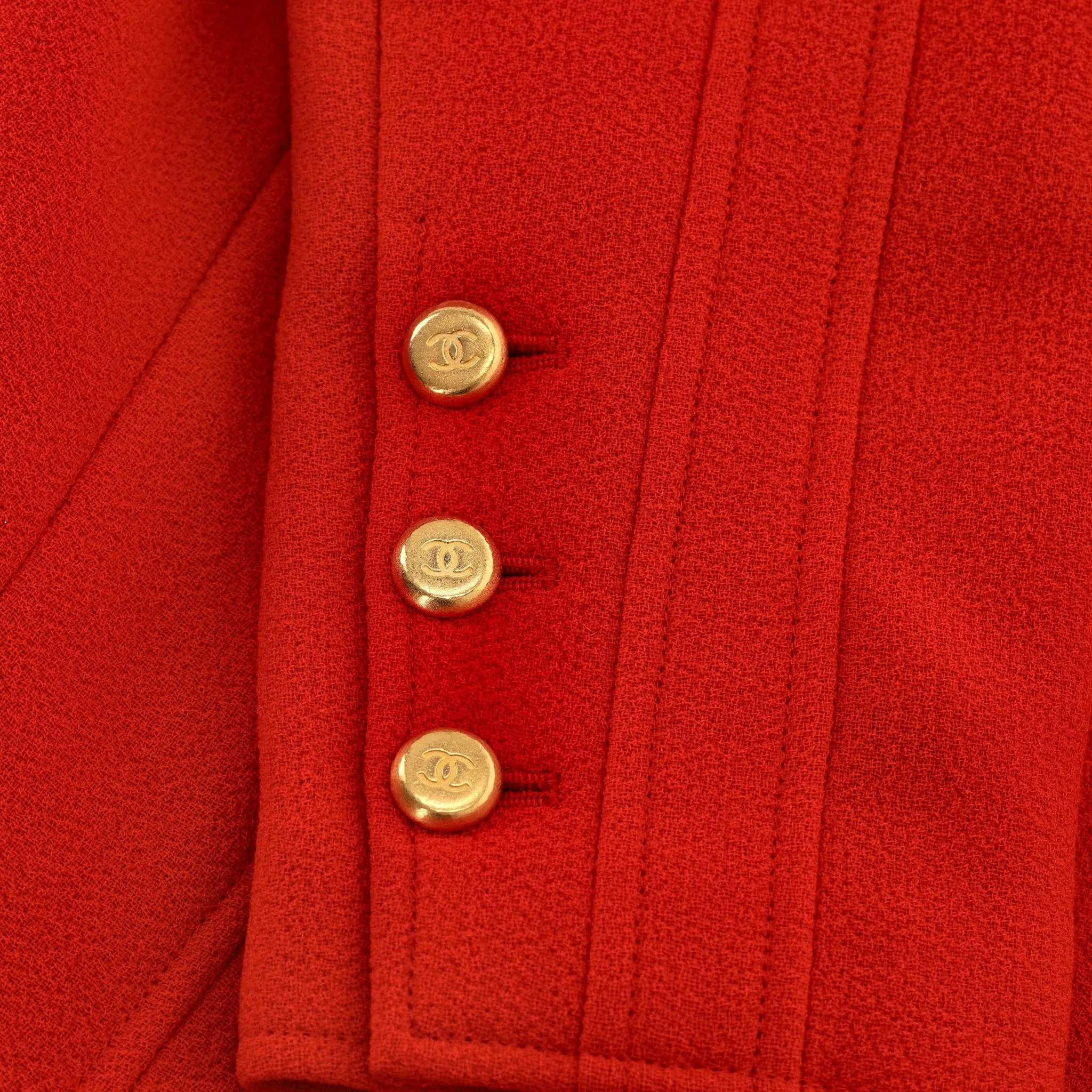 Chanel Vintage Virgin Wool Coat. Size 40FR