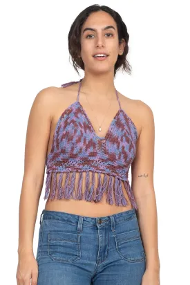 Cotton Crochet Tie-dye Top
