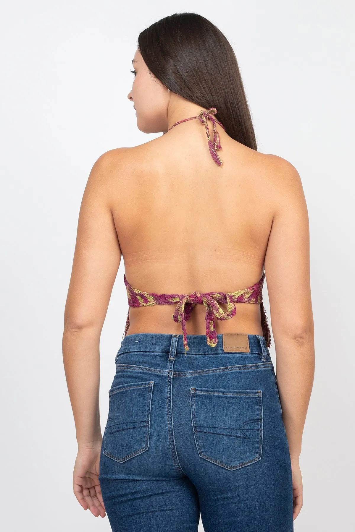 Cotton Crochet Tie-dye Top