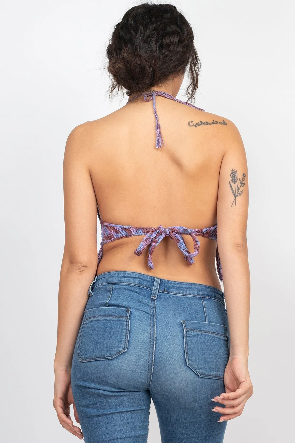 Cotton Crochet Tie-dye Top