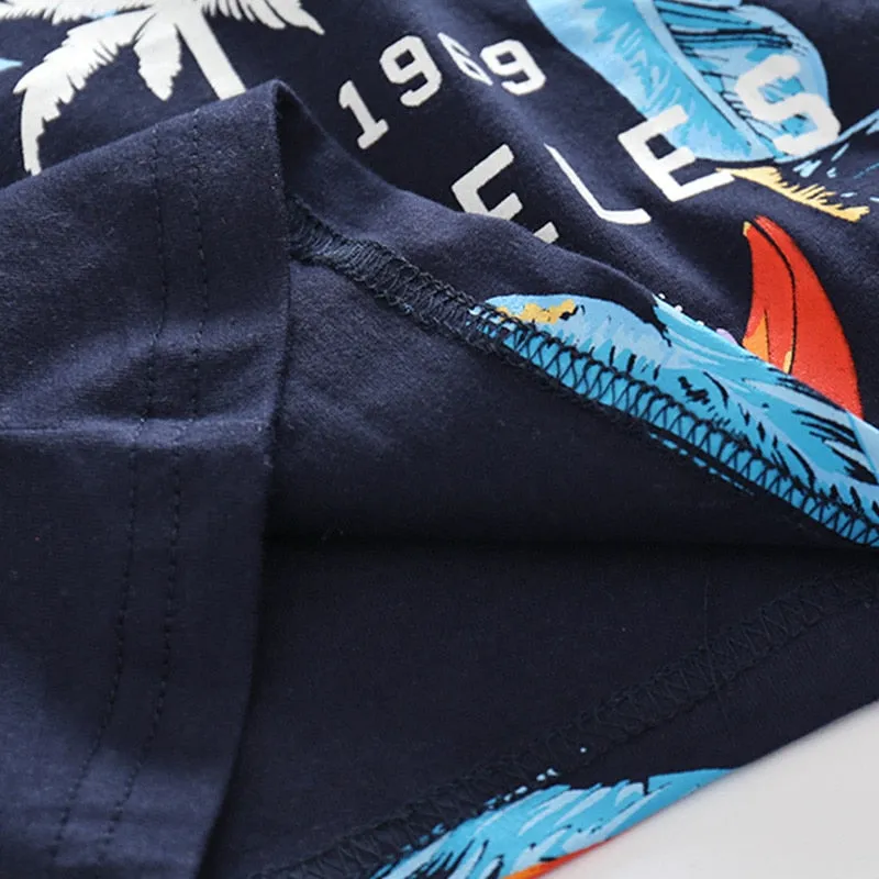 Cotton T Shirt Short Pants Sets For Baby Boys