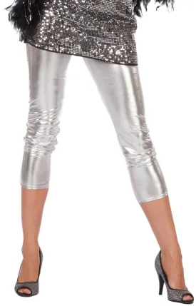 Disco Party Leggings silber