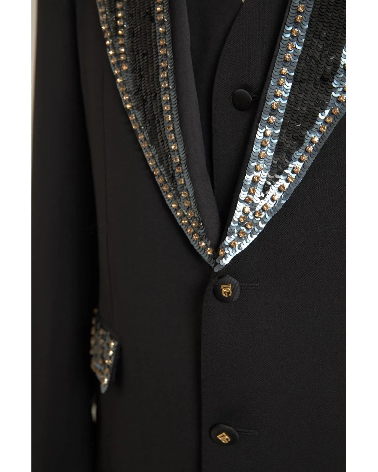 Dolce & Gabbana Men's Sequin Trim Blazer