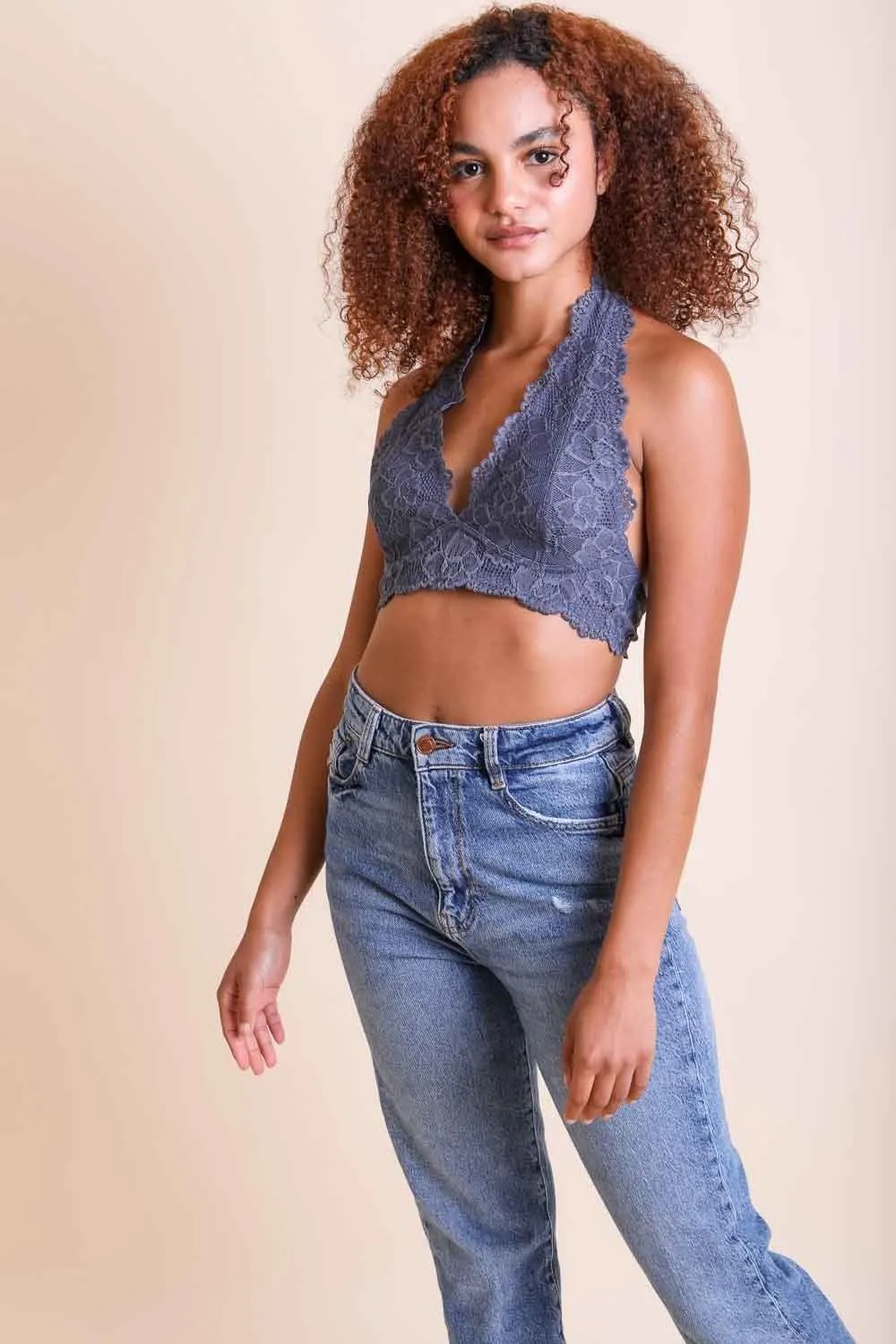 Floral Lace Halter
