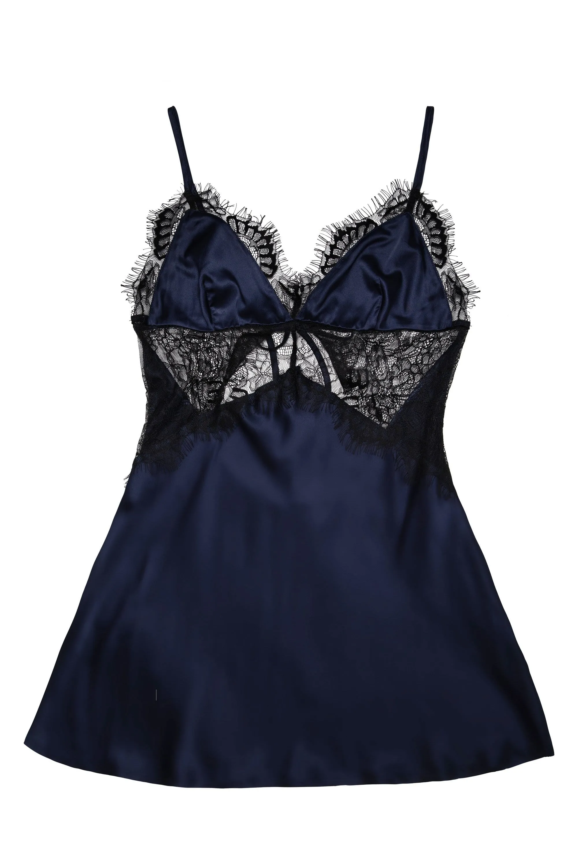 Helena Navy Slip Dress