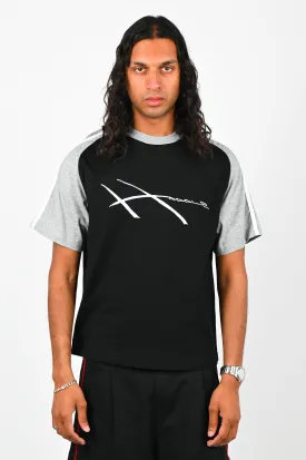Hoddle 'Warped' Jersey Tee in Black