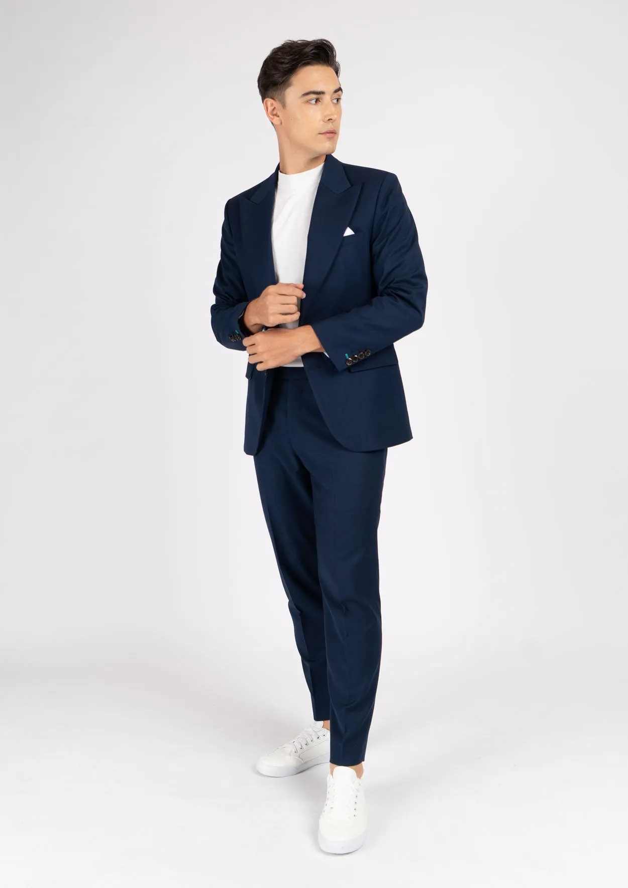 Hudson Navy Crosshatch Suit