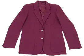 Ladies Plain Blazer - Maroon