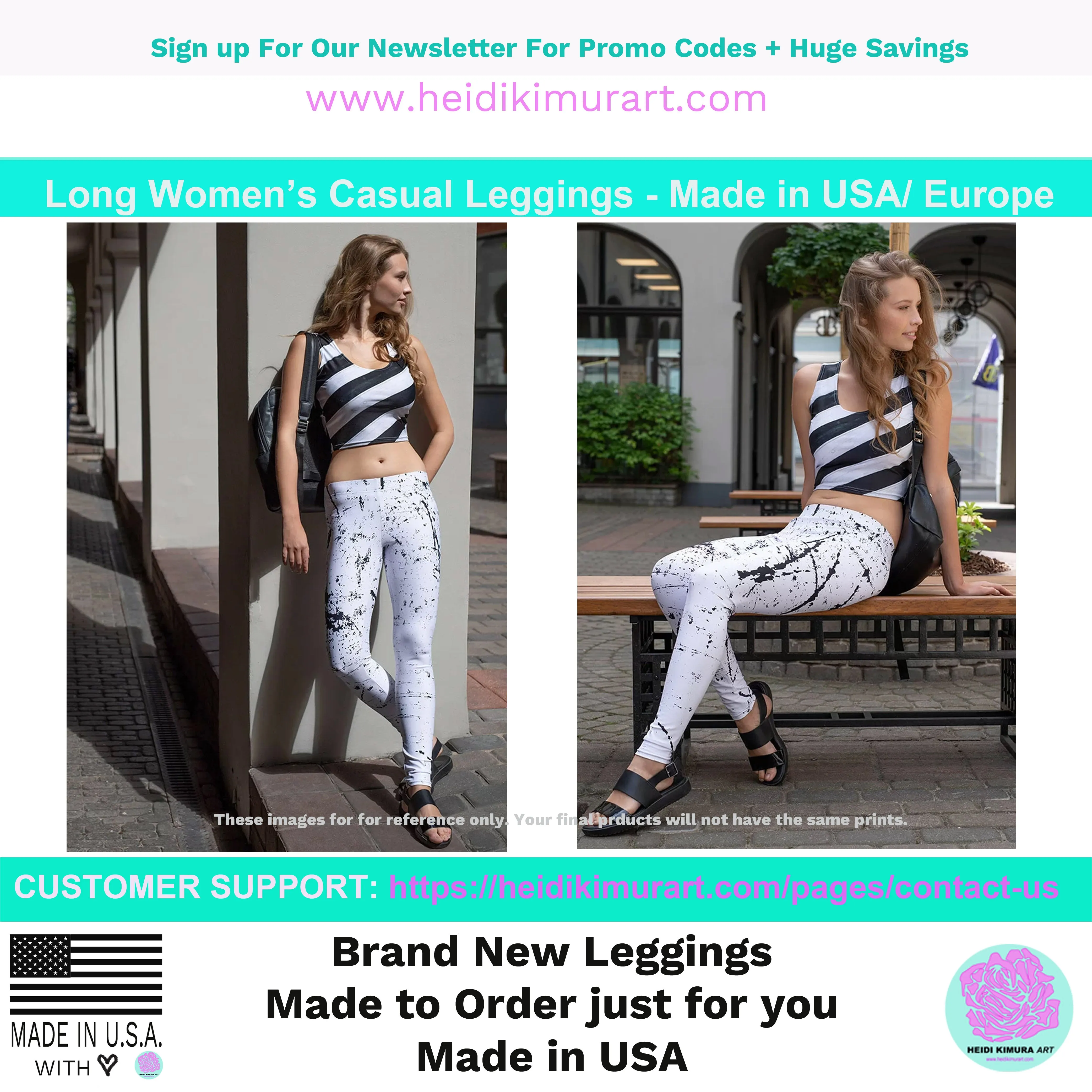 Light Gray Women's Casual Leggings, Premium Luxury Designer Women's Tights-Made in USA/EU