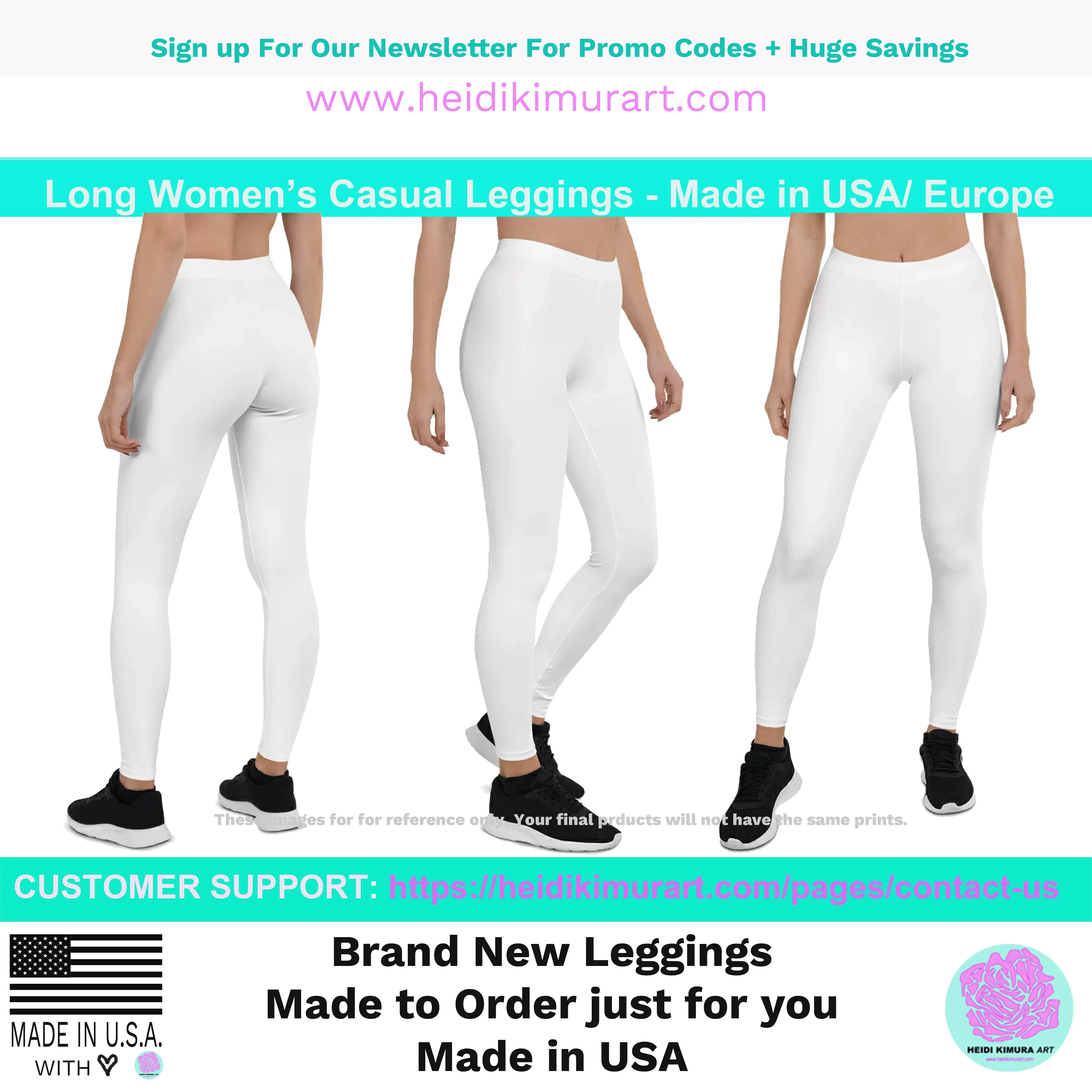 Light Gray Women's Casual Leggings, Premium Luxury Designer Women's Tights-Made in USA/EU