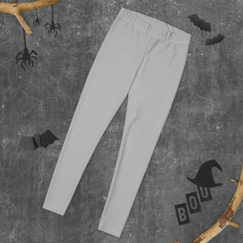 Light Gray Women's Casual Leggings, Premium Luxury Designer Women's Tights-Made in USA/EU