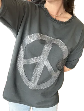 Made In Italy Bling Peace Top