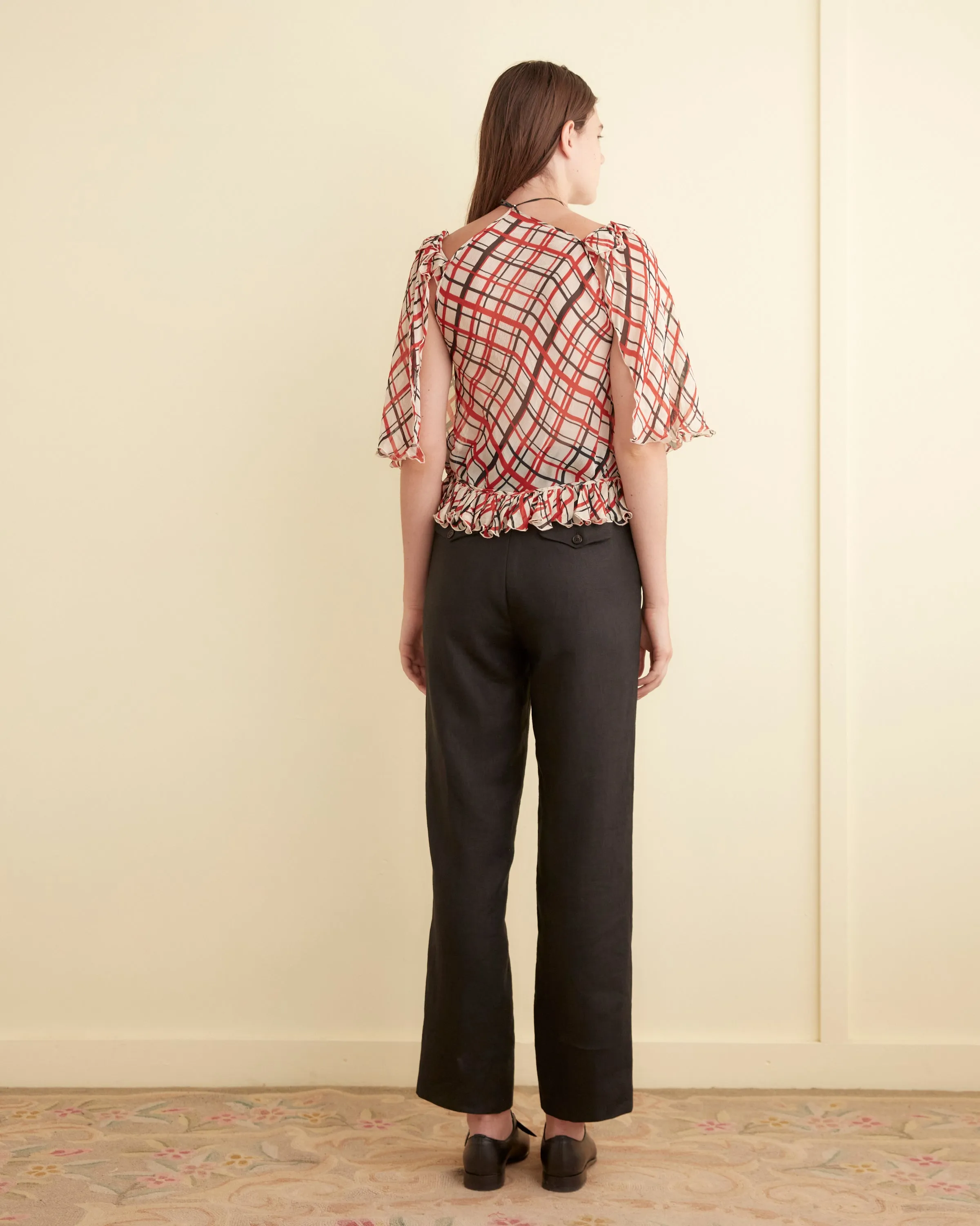 Maestro Plaid Landis Top