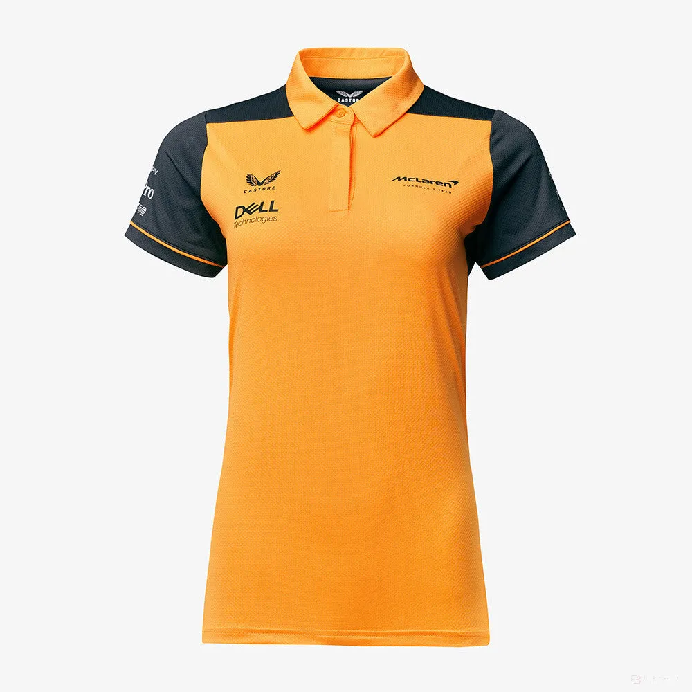 McLaren Womens Polo, Team, Orange, 2022