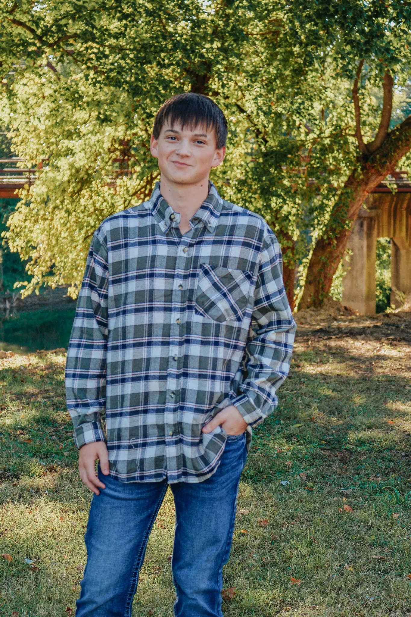 Men's Flannel Olive Shirt