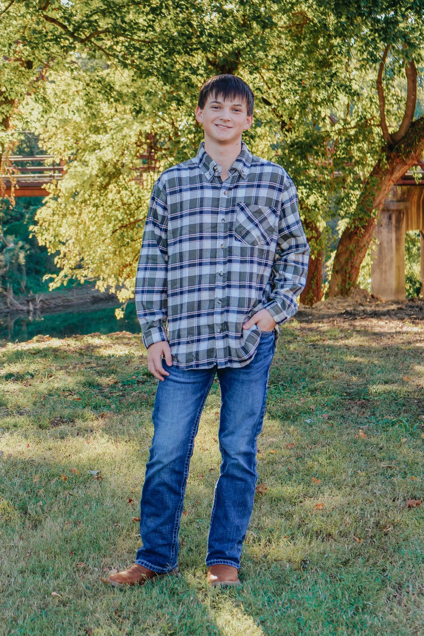Men's Flannel Olive Shirt