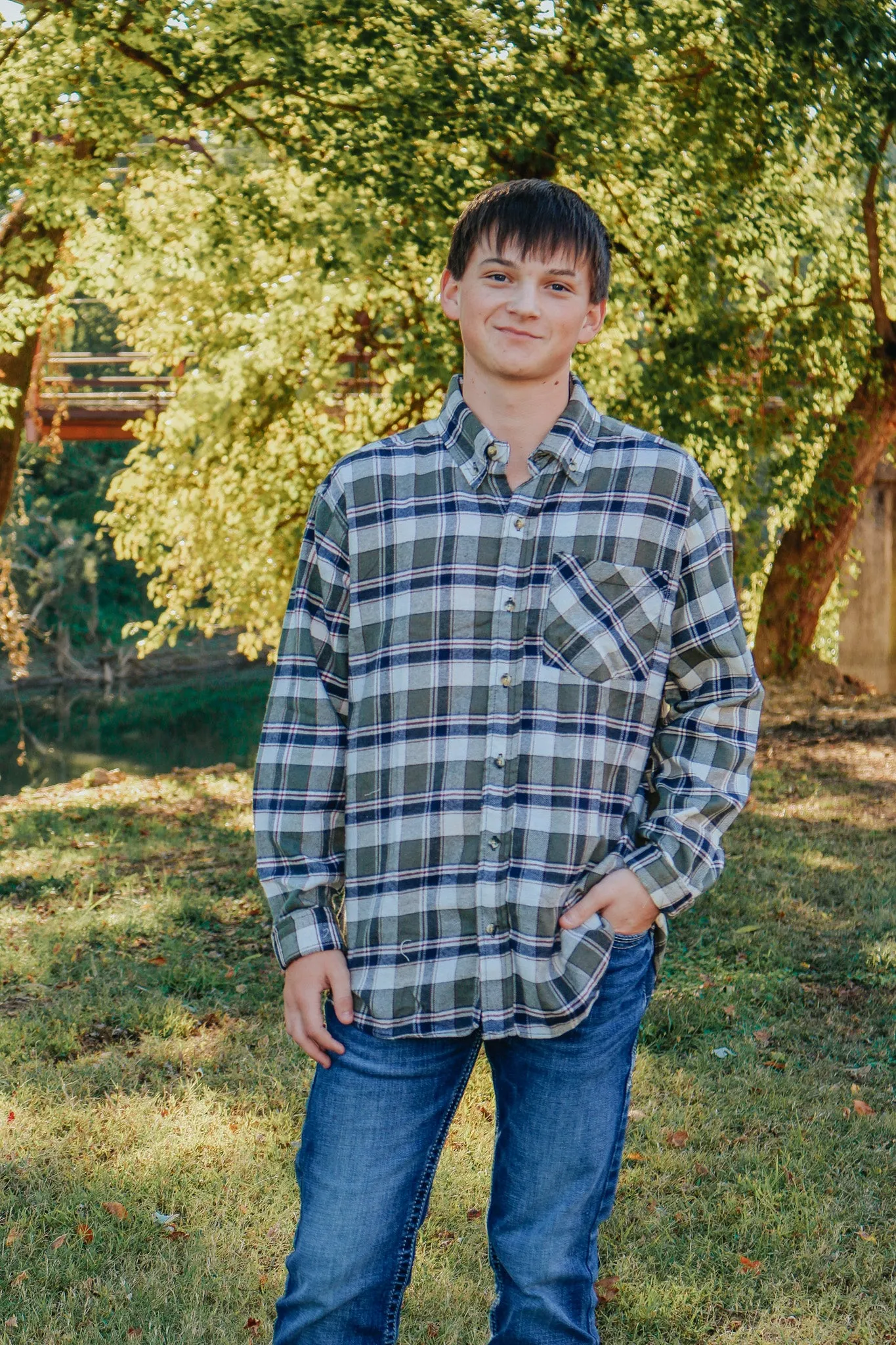 Men's Flannel Olive Shirt