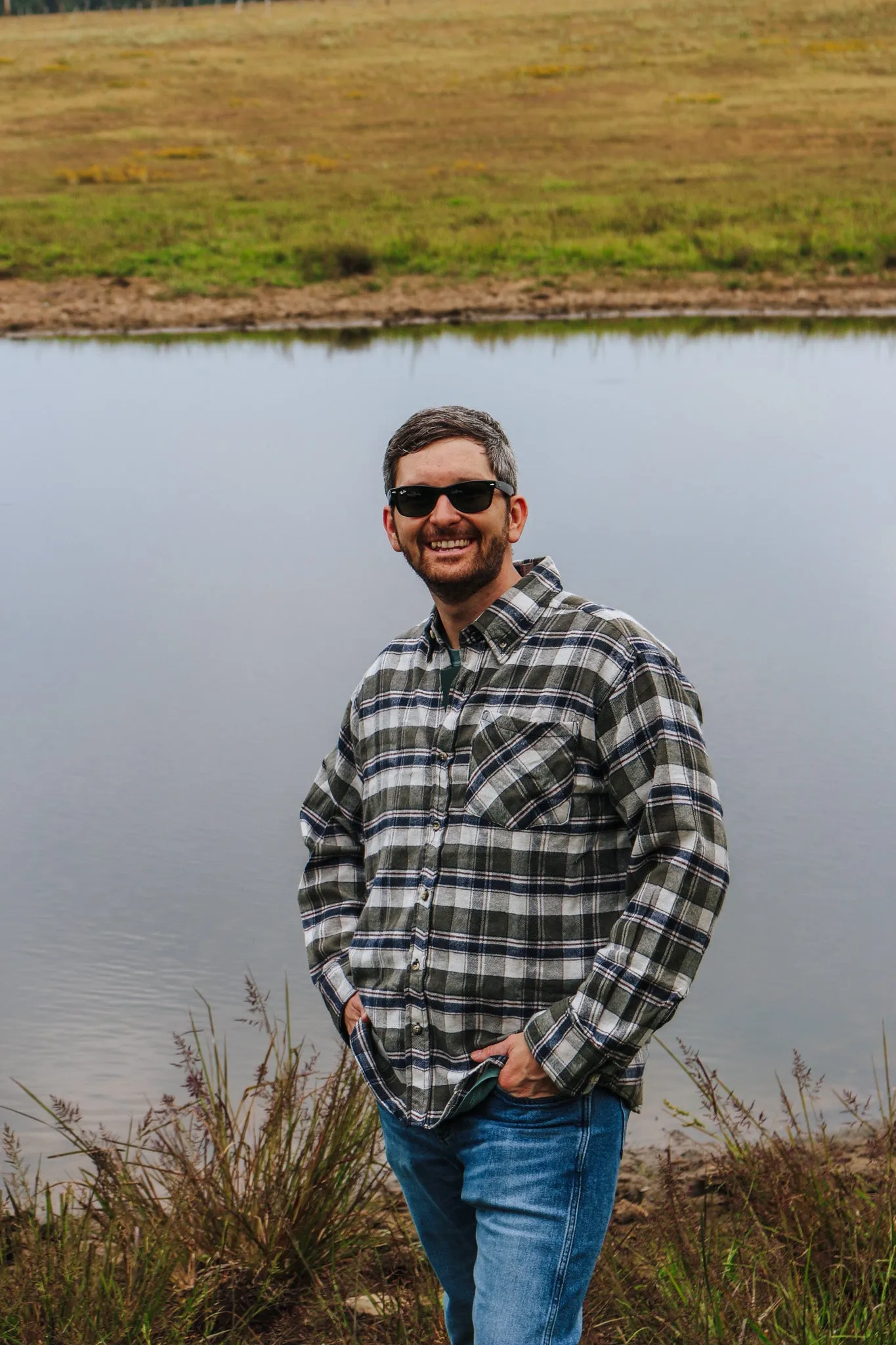 Men's Flannel Olive Shirt