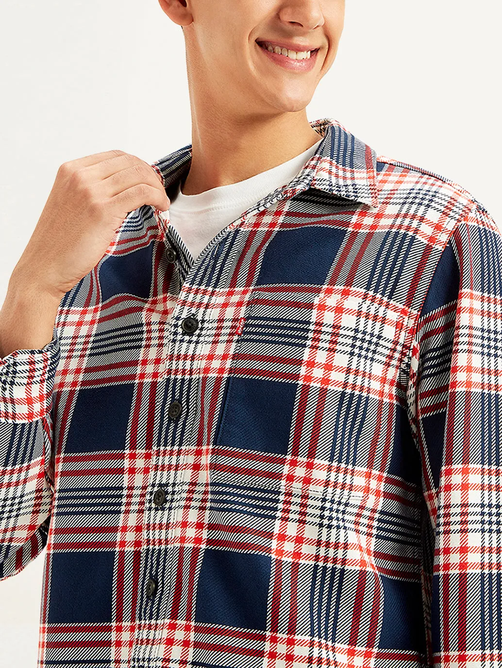 Men's Plaid Regular Fit Shirt