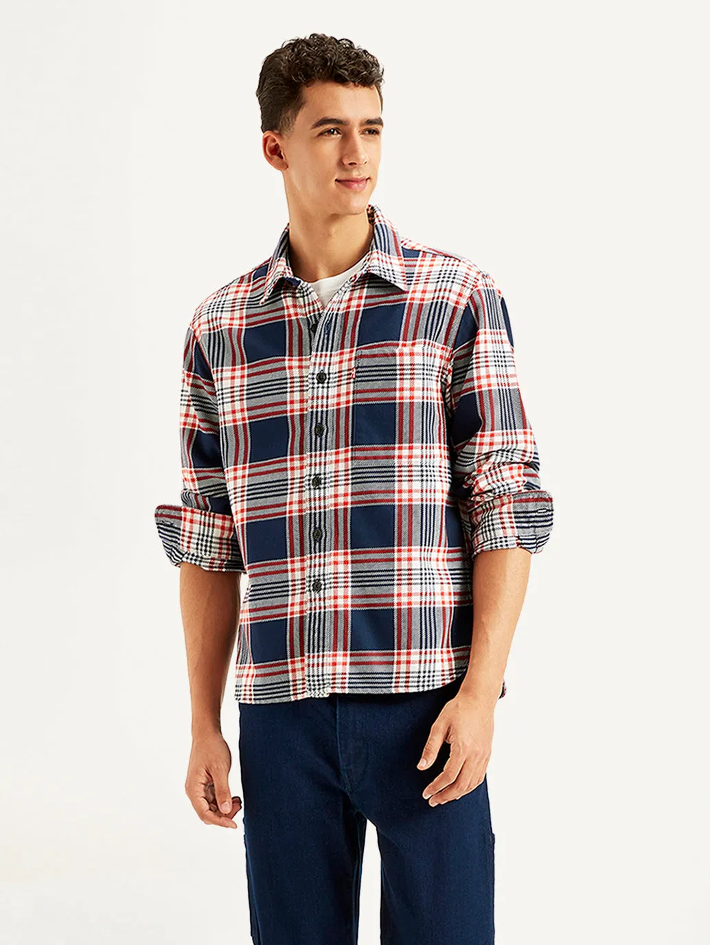 Men's Plaid Regular Fit Shirt