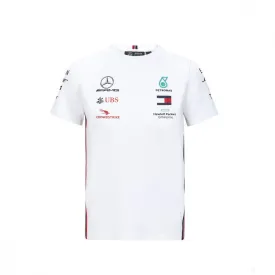 Mercedes Kids T-shirt, Team, White, 2020