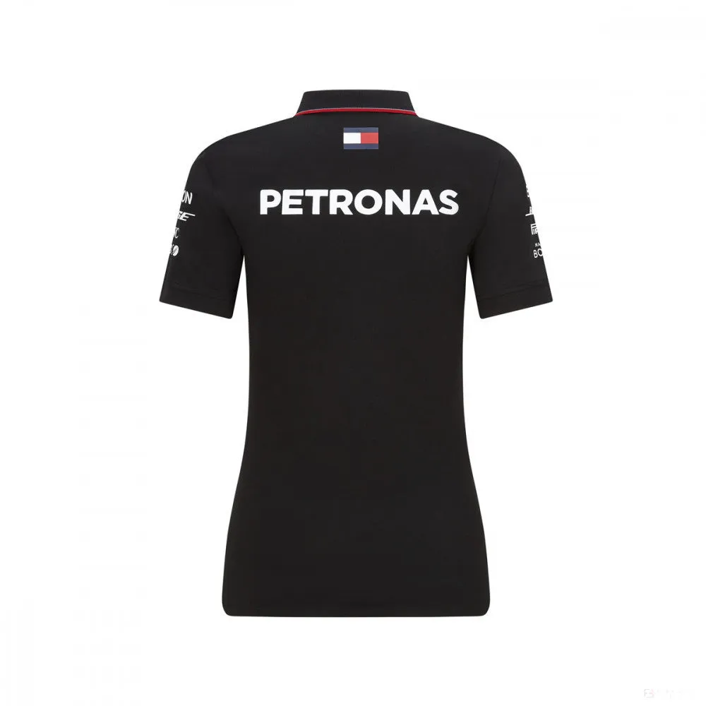 Mercedes Womens Polo, Team, Black, 2020