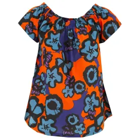 Off The Shoulder Summer Top - Flower Power