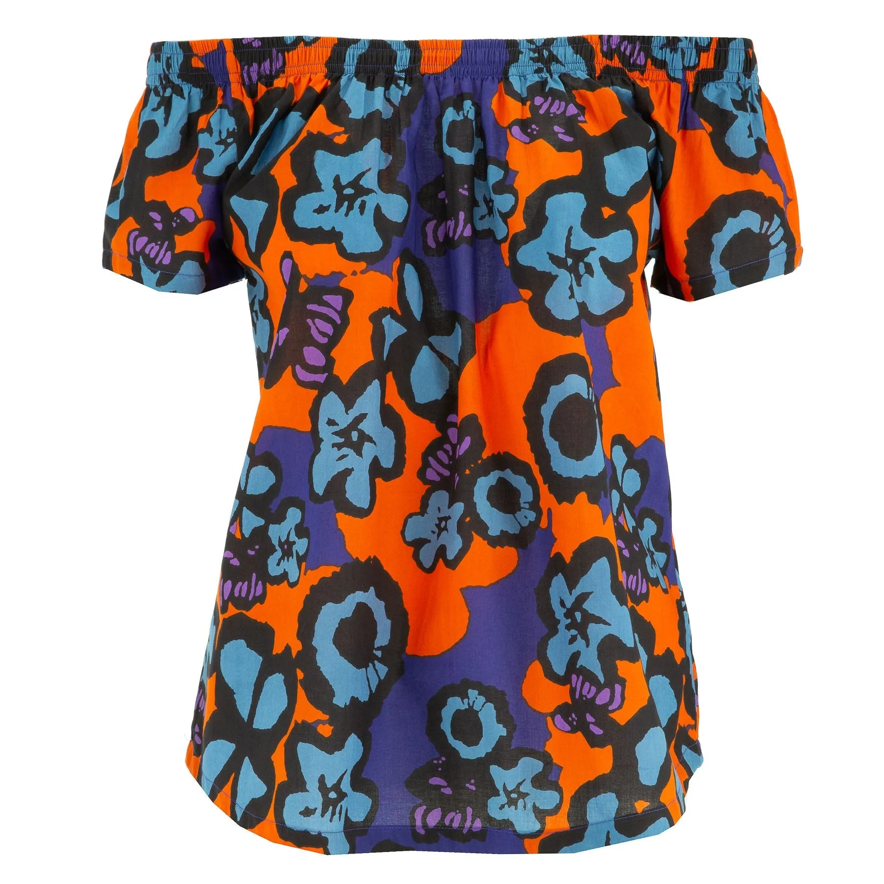 Off The Shoulder Summer Top - Flower Power