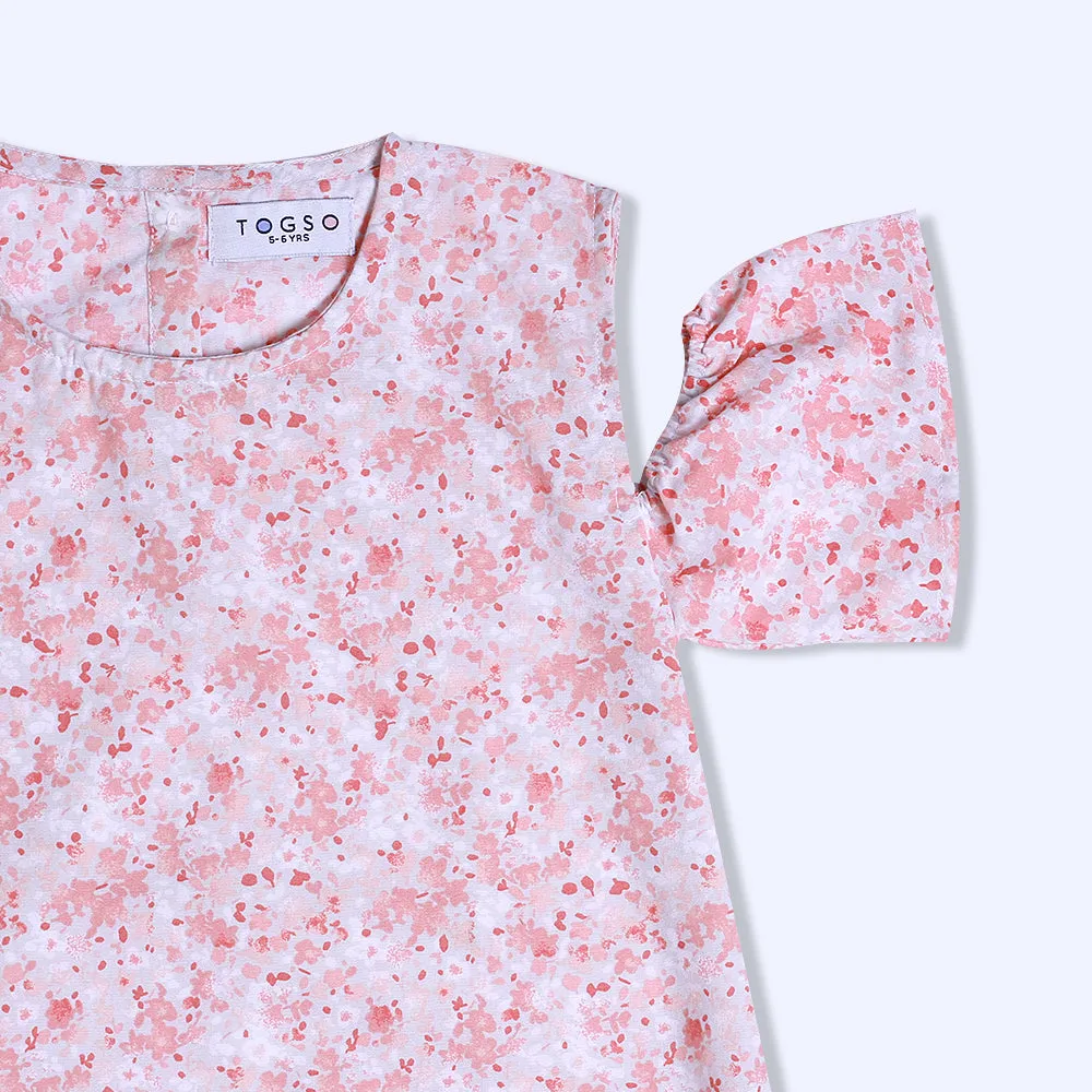 Pink Drop Shoulder Top