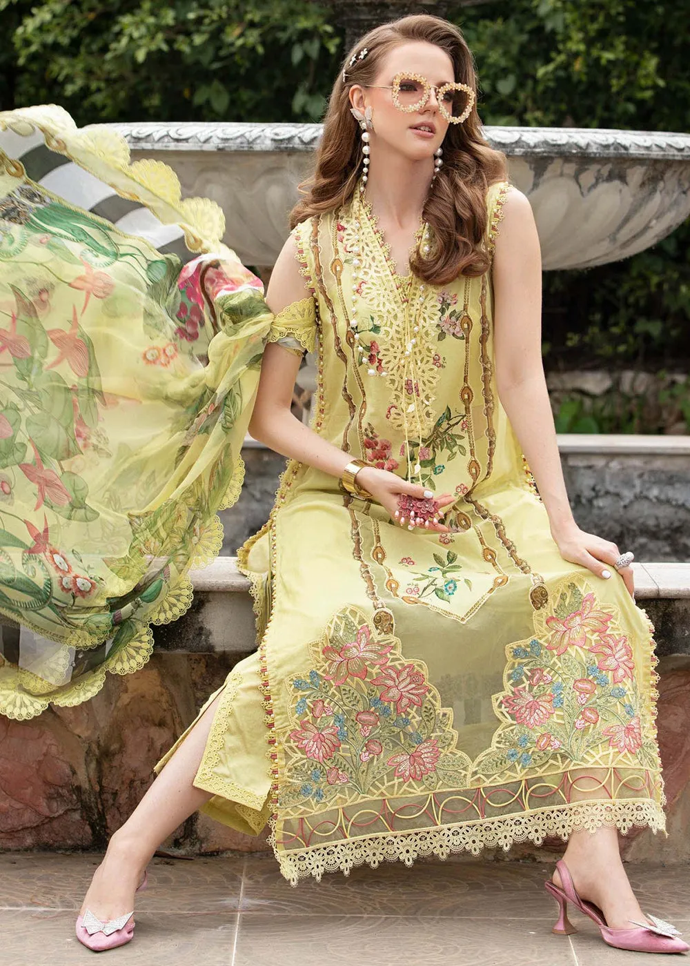 Printed Lawn Suit - Maria B - M.Prints Eid Collection 2023 - MPT-1806-A