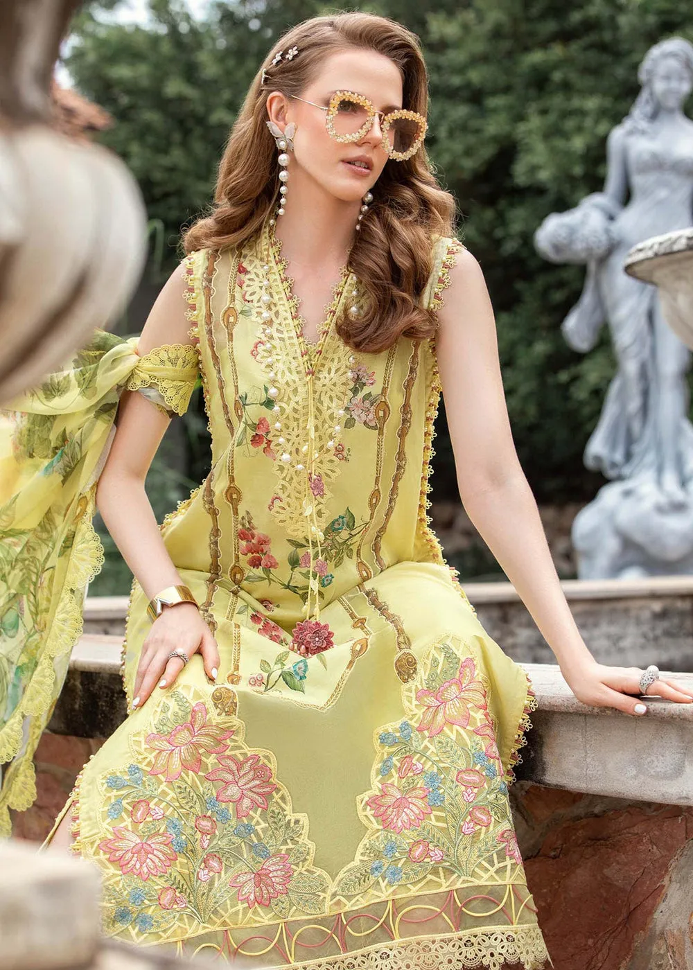 Printed Lawn Suit - Maria B - M.Prints Eid Collection 2023 - MPT-1806-A