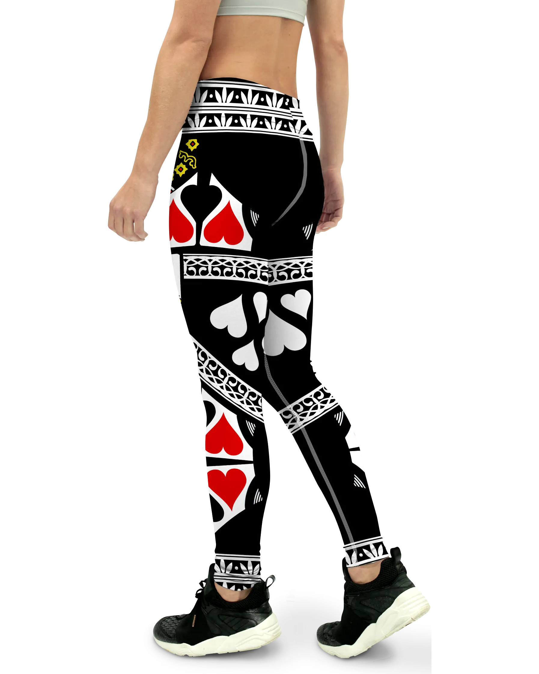 Queen of Hearts Yoga Pants