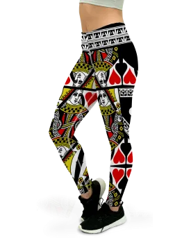 Queen of Hearts Yoga Pants