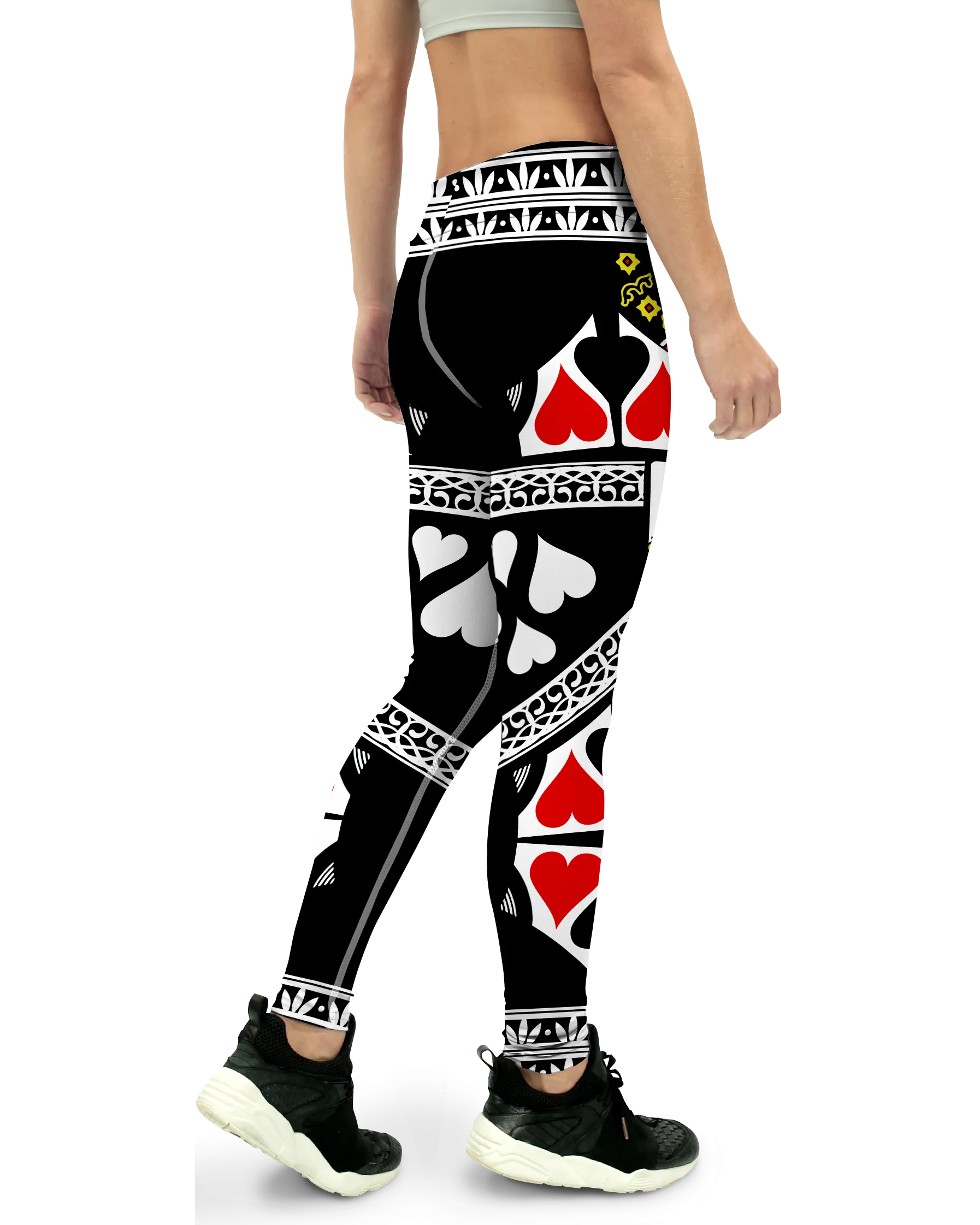 Queen of Hearts Yoga Pants