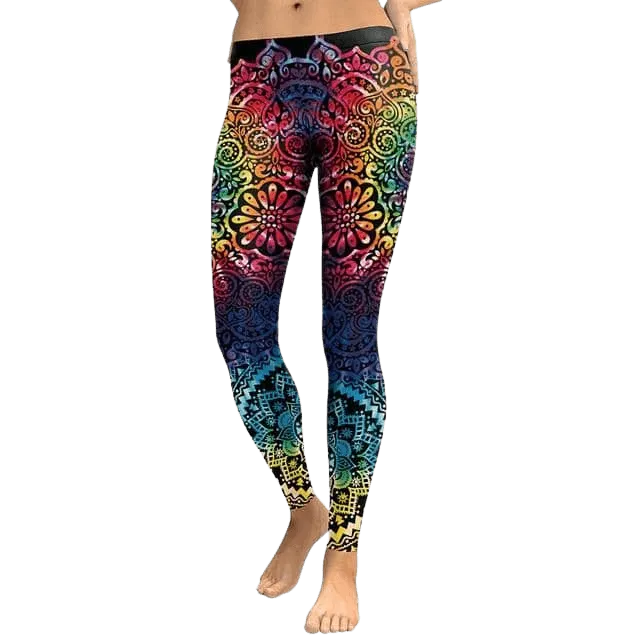 Rainbow Mandala Leggings