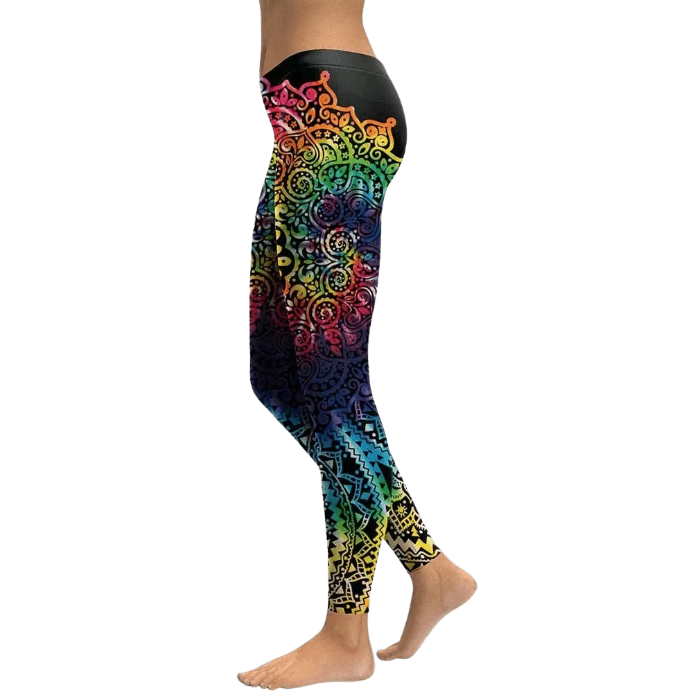 Rainbow Mandala Leggings