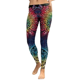 Rainbow Mandala Leggings