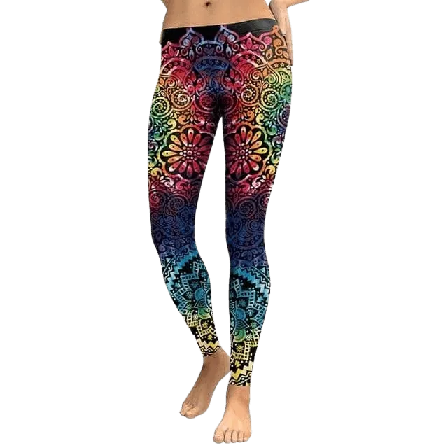 Rainbow Mandala Leggings