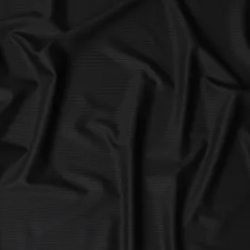 Refined Black Wool Suiting Fabric - UK Crafted, 150cm Width, 4 Mtrs Per Piece-D17760