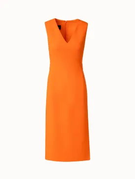 Sheath Dress Wool Crêpe Double-Face