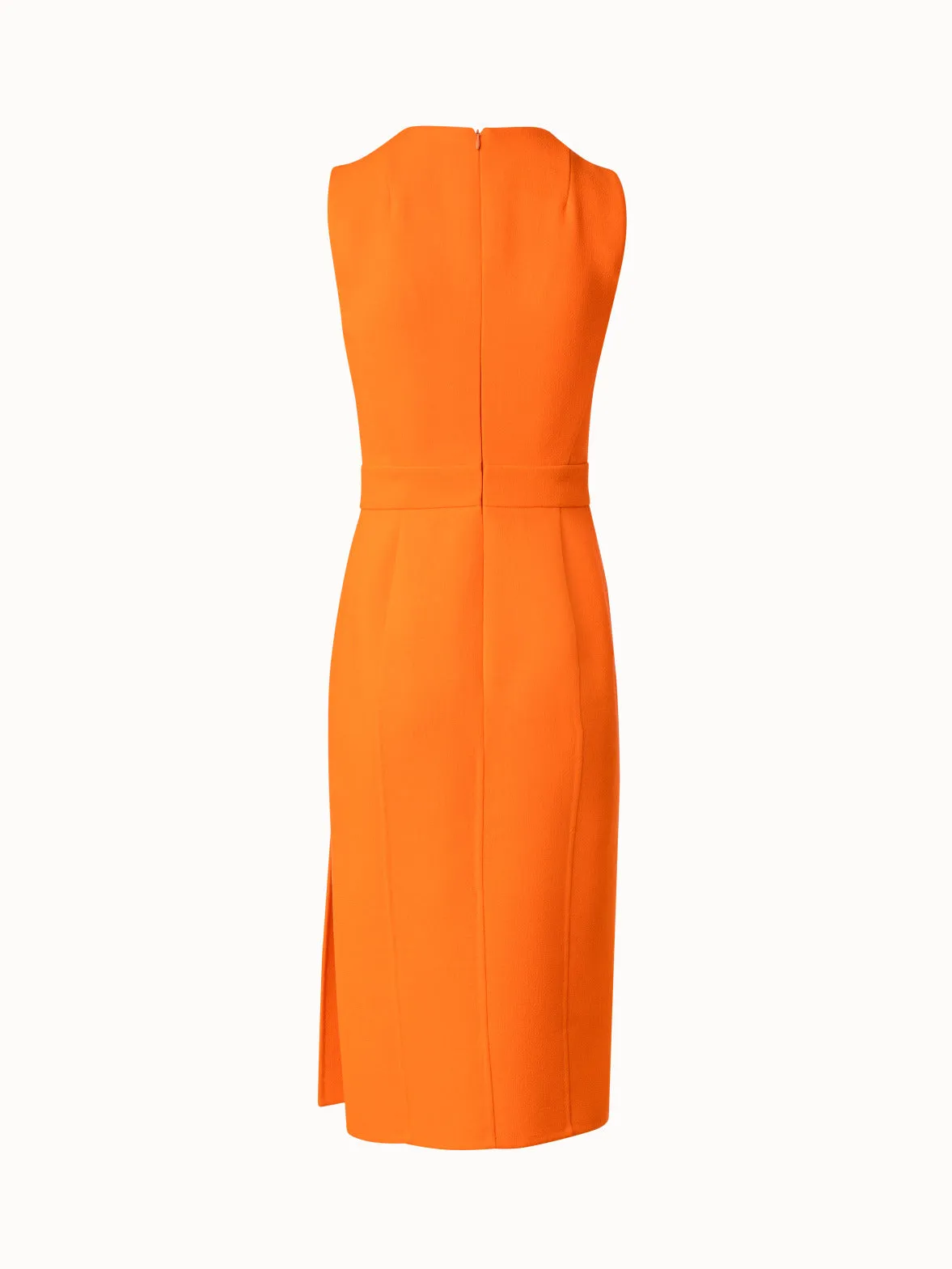 Sheath Dress Wool Crêpe Double-Face