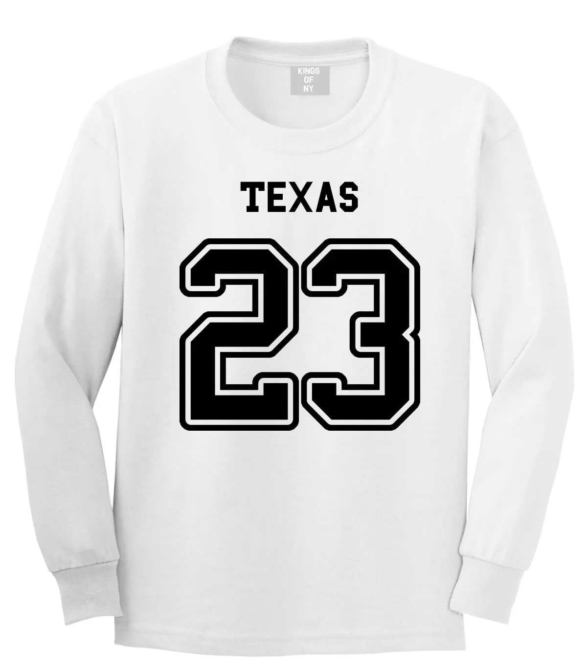 Sport Style Texas 23 Team State Jersey Long Sleeve T-Shirt