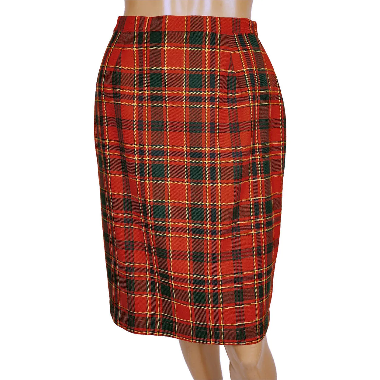 Vintage 1980s Thierry Mugler Plaid Wool Suit - Ladies Size 38 - M